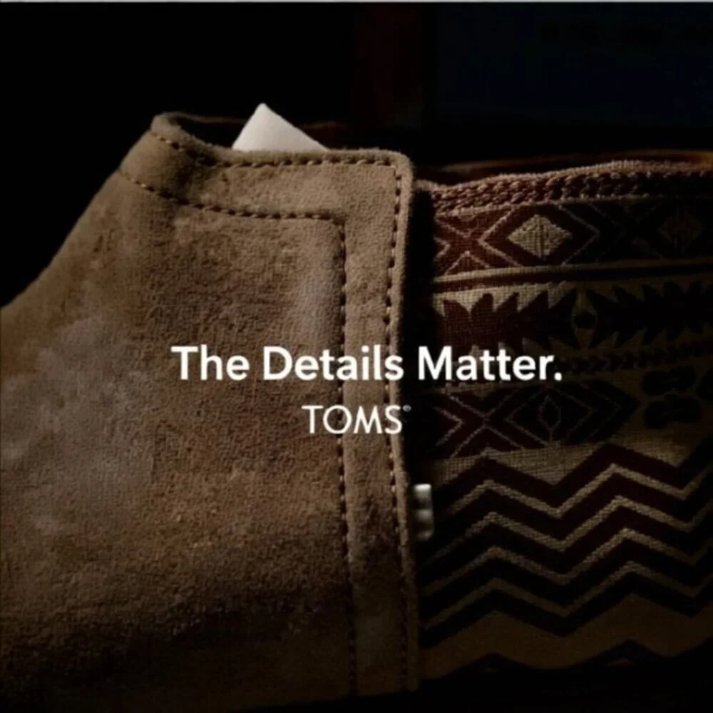 NIB Toms Deia Suede Ankle Boots Youth Size 5.5 MSRP $70